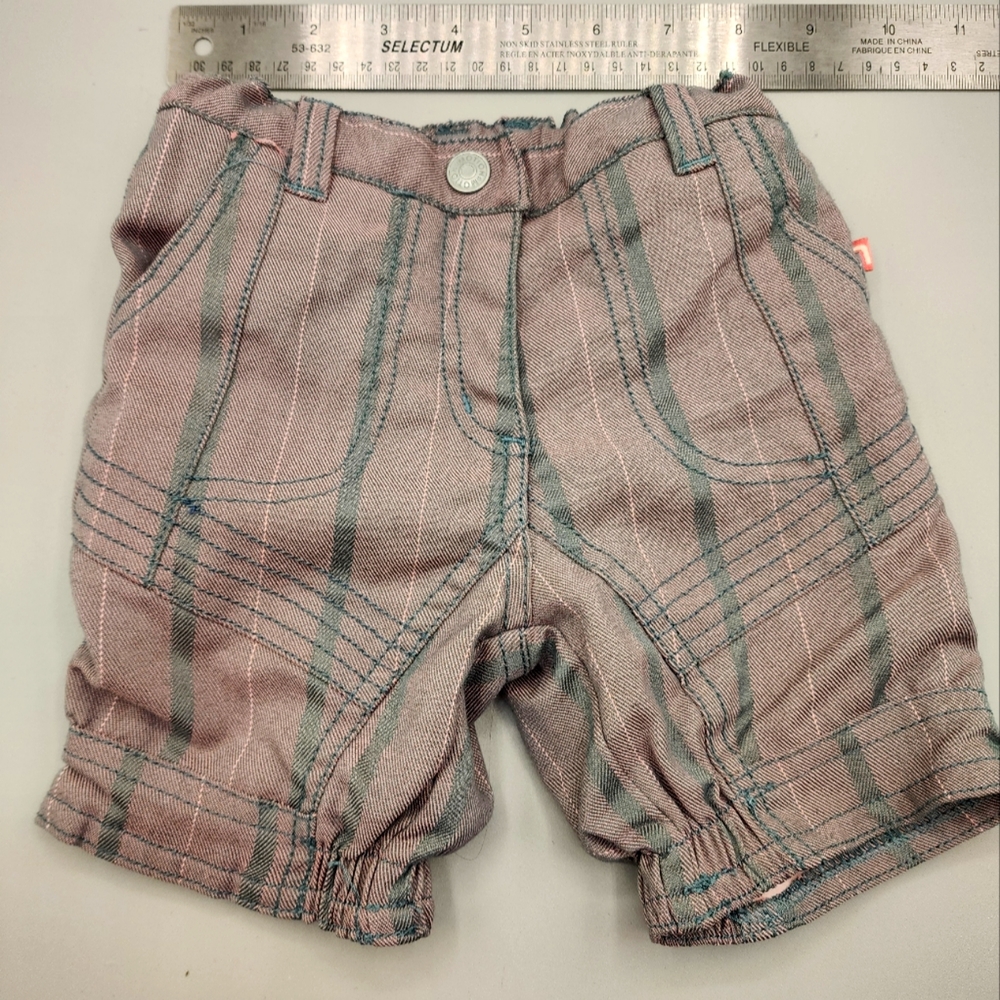 Motion Wear Fleece Lined High Quality Plaid Baby Shorts. Size 3-6 Months.